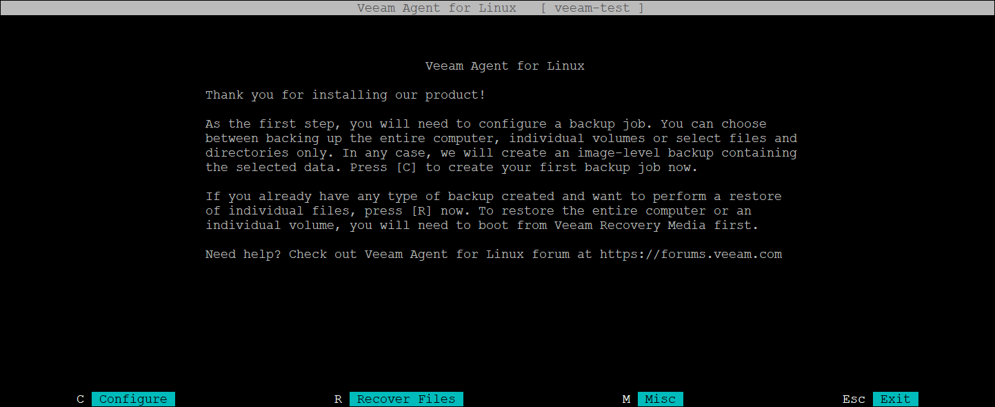 Veeam Agent Linux 3.0 installation for BTRFS