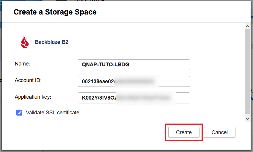 QNAP - Hybrid Backup Sync 3.0 to BackBlaze B2