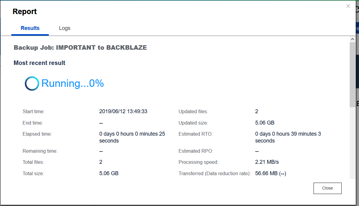 QNAP - Hybrid Backup Sync 3.0 to BackBlaze B2